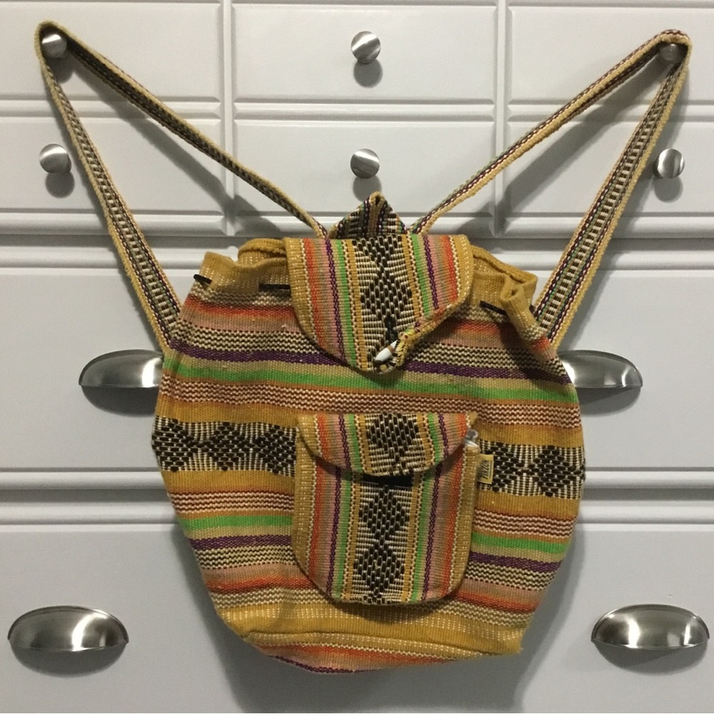 Pinzon Mexican Blanket Beachy Boho Backpack